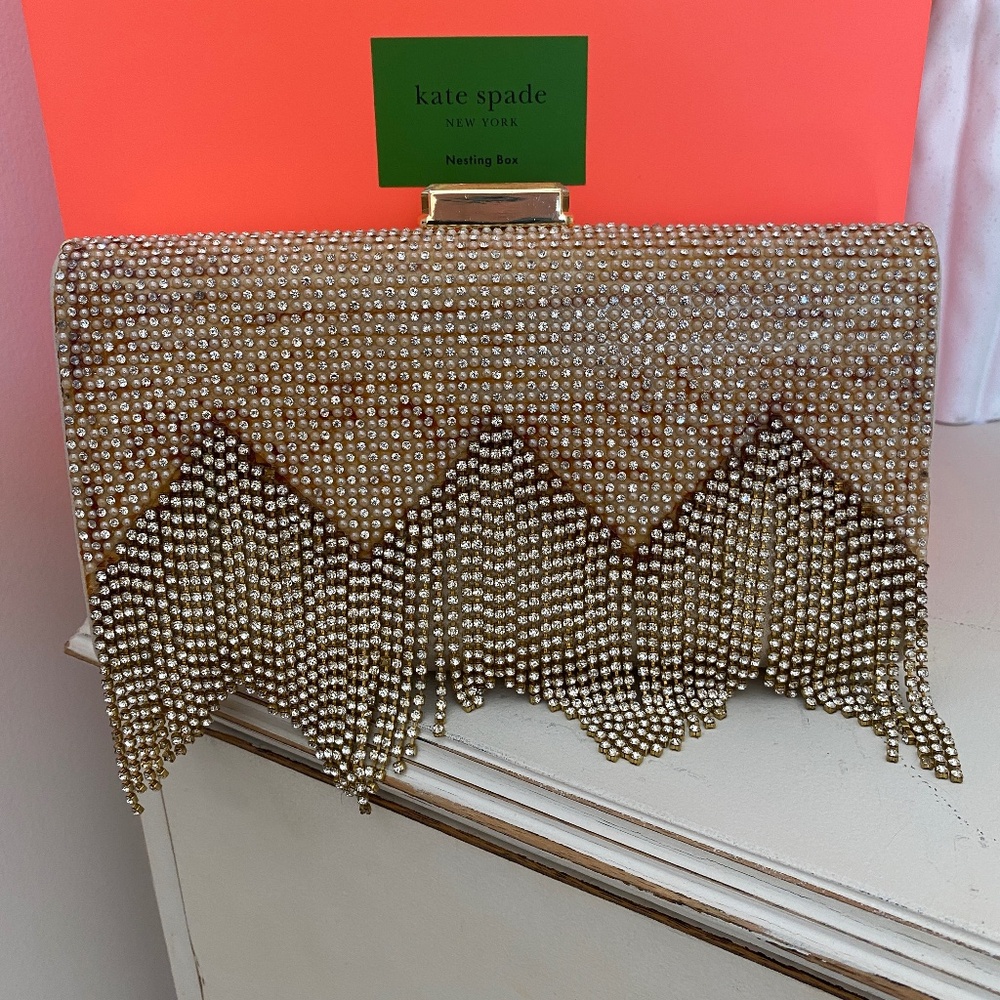 Vintage Kate Landry Rhinestone Clutch